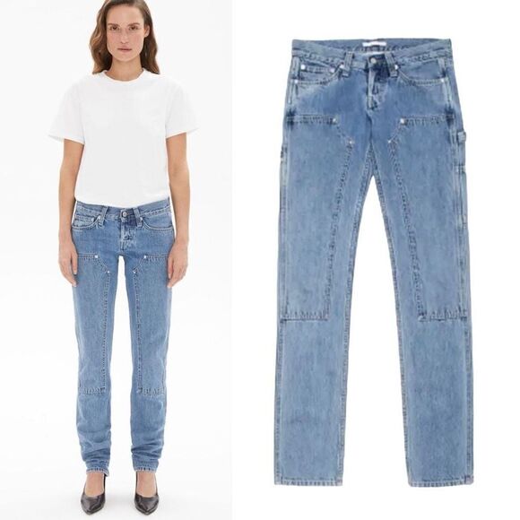 Helmut Lang Rare Masc Lo Utility‎ Unisex Jeans Blue Size 30 Men/27 Women - Picture 1 of 12